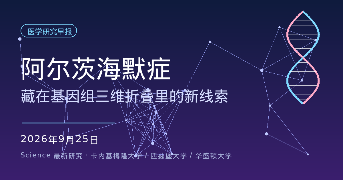 阿尔茨海默症研究早报配图